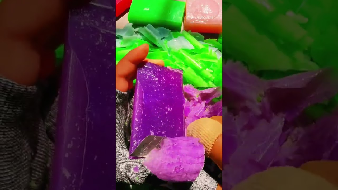 Smooth Edge Soap Cutting ASMR | Stress-Free Audio