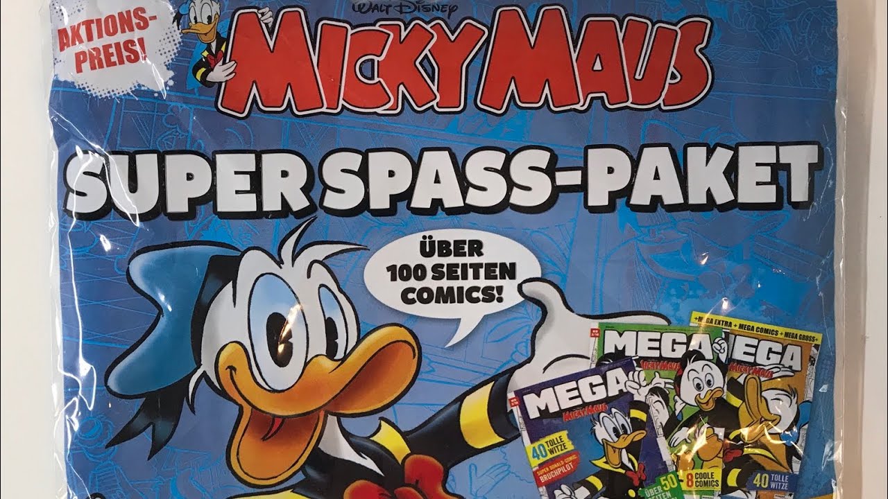 Micky Maus Super Spass Paket Wundertüte auspacken