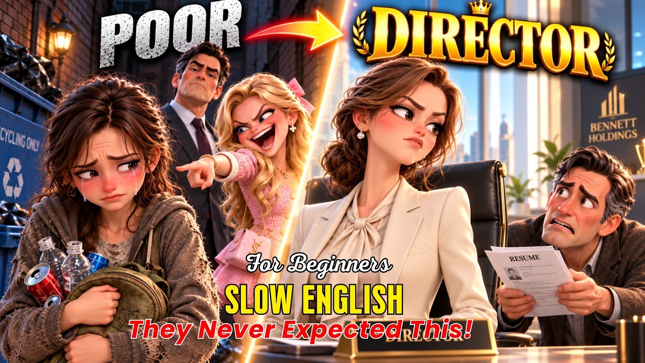 🔥 The Girl They Called Trash... Until They Saw Who She Became 😱 | Slow English (A2)