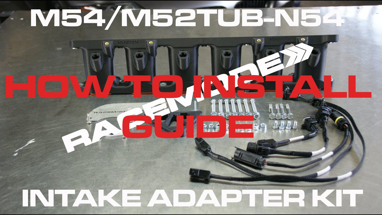 DIY HOW TO INSTALL N54B30 INTAKE TO M54B30 ENGINE BY RACEMODE