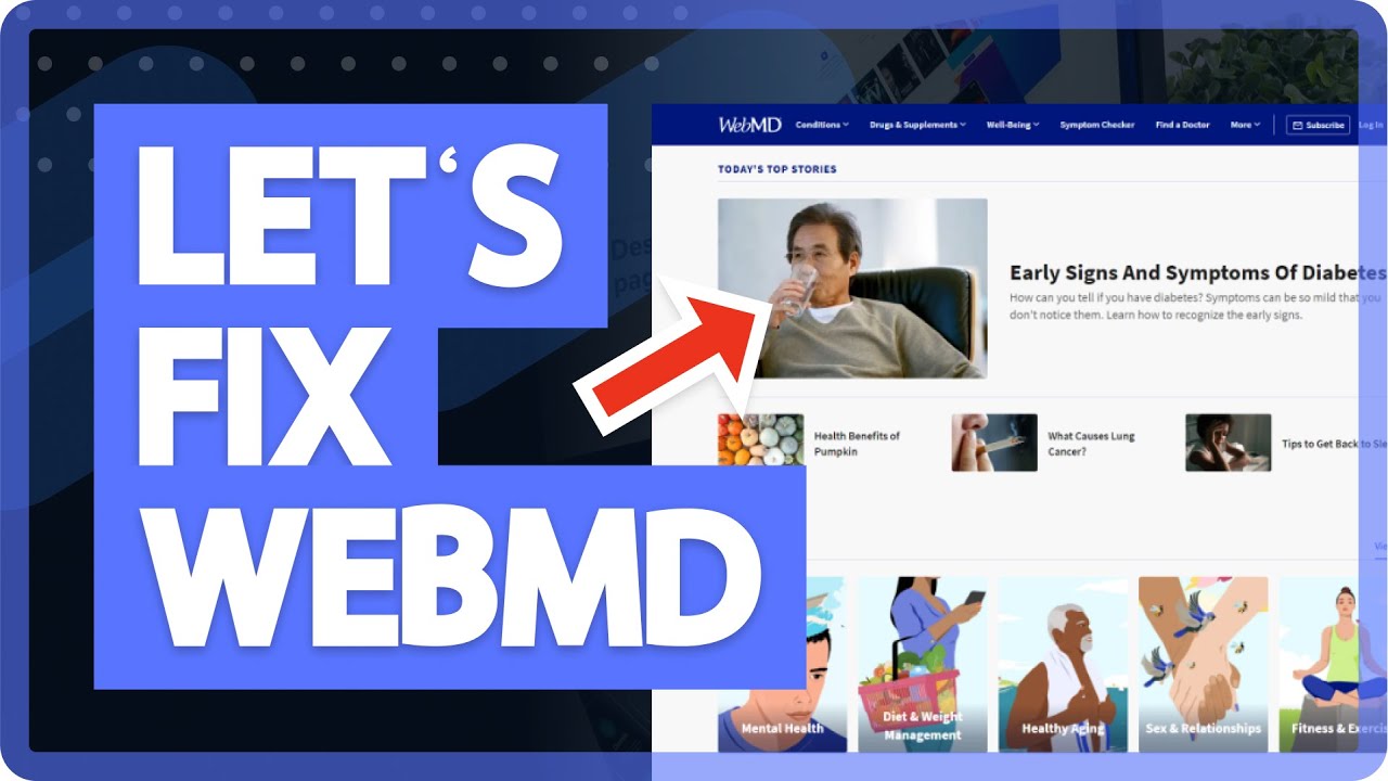 I redesigned WebMD for 2023 | UX/UI Design