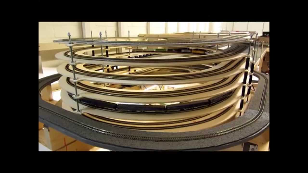 Arnhegen III (10): The helix/gleiswendel/klimspiraal + station in digital WinDigiPet operation