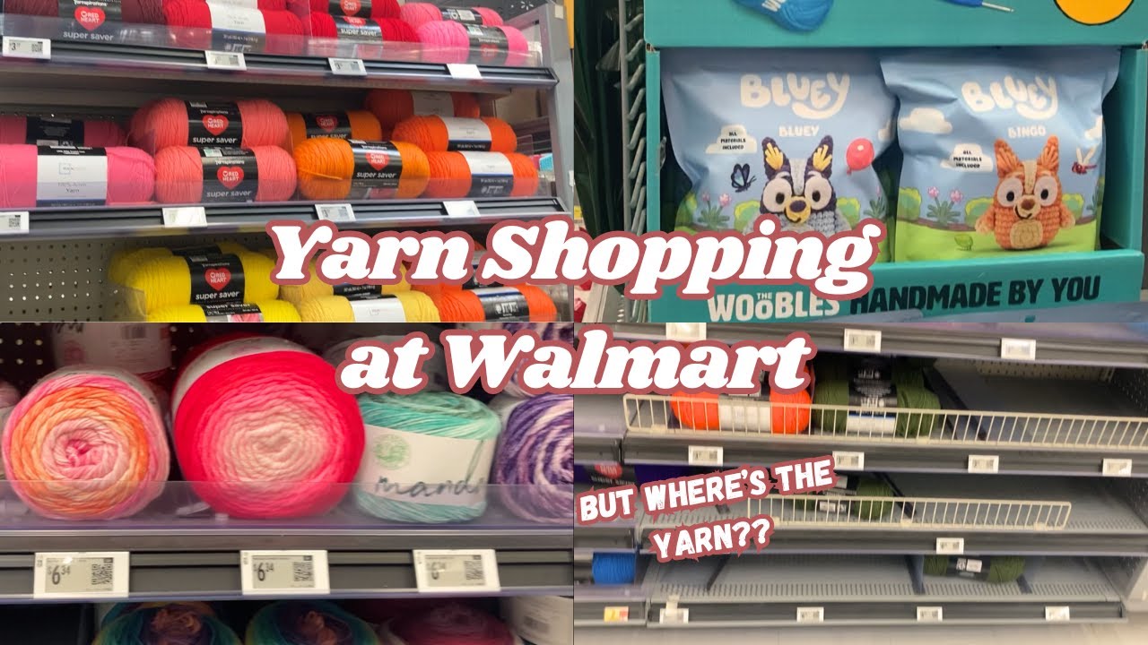 Покупайте пряжу вместе со мной в Walmart! Новая пряжа и новые наборы для вязания крючком.