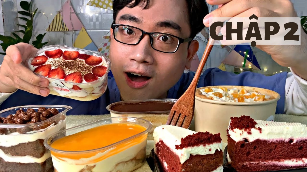 Đại Tiệc Bánh Ngọt Chập 2 Với Bánh Red Velvet 🍰+ Cheesecake Chanh Dây Dâu Milo + Tiramisu + Bông Lan