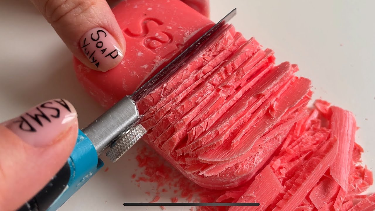 cutting soap with an emphasis