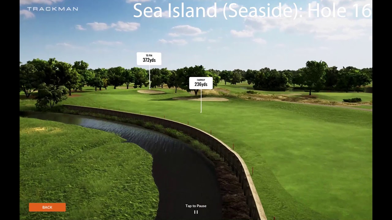 Sea Island Seaside Hole 16: TrackMan Virtual Golf 2
