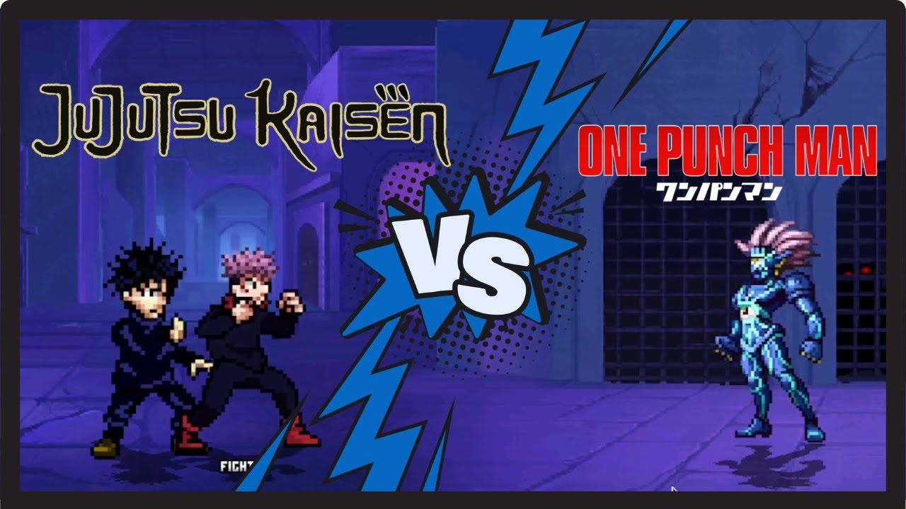 Itadori and Megumi Vs Boros jujutsu kaisen x one punch man fights