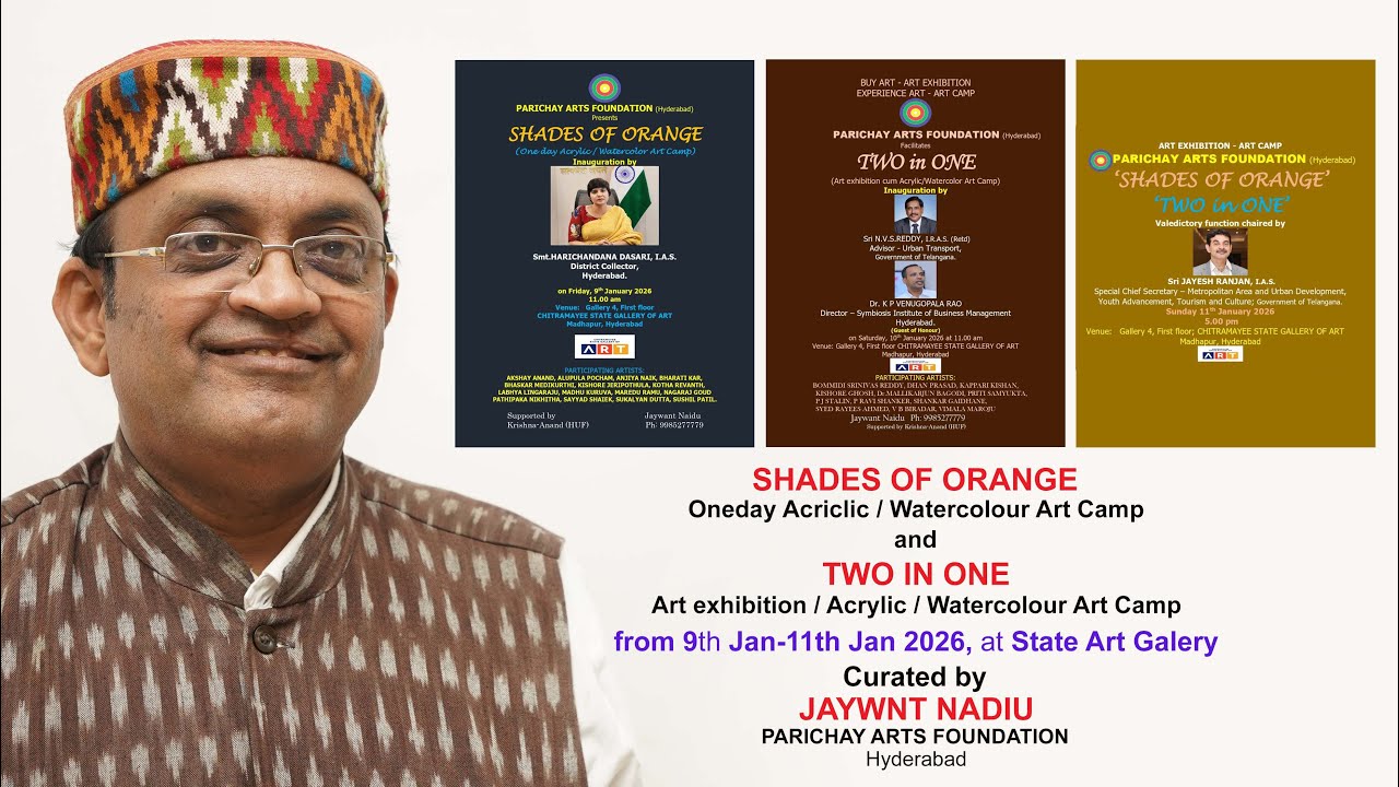 TWO in ONE Art camp and Exhibition 9 1 2026 @k rameshbabu7910