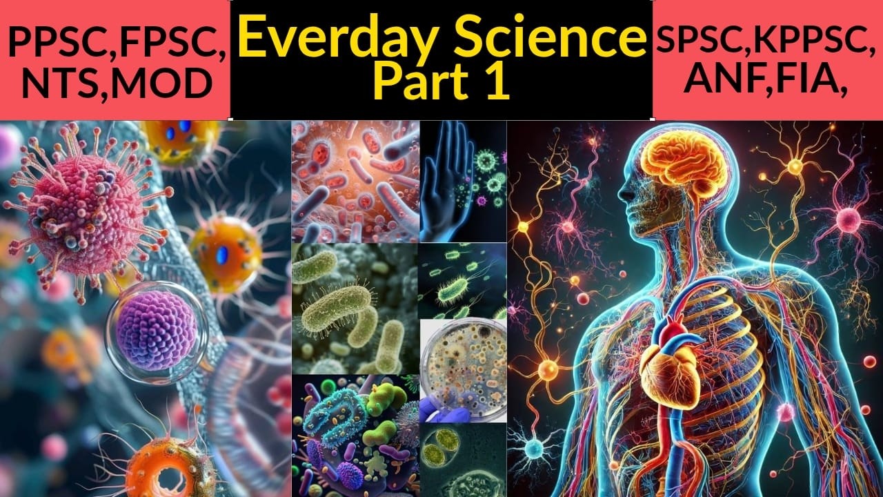 Everyday Science Part 1 High Frequency Topics and Mcqs for MOD, PPSC and FPSC