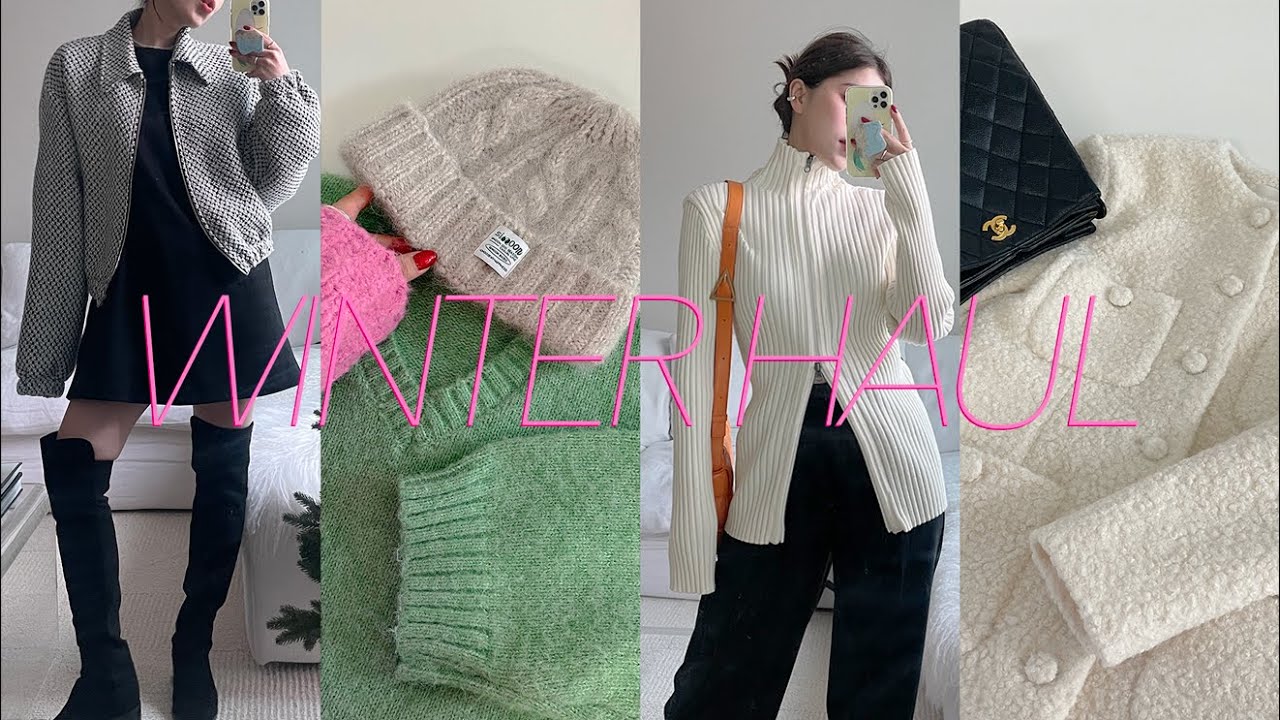 (sub) 긴 겨울을 책임질 17가지 패션 아이템🧤💓 Winter Haul • 기본니트/ 퍼코트/ 인생부츠/ 숏패딩/ 데일리백/ 인생슬랙스/ 연말룩 추천 | dear.jerry