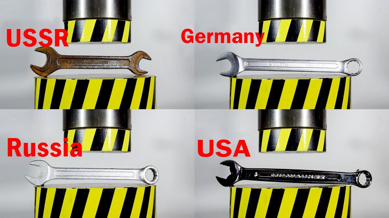 HYDRAULIC PRESS VS WRENCHES