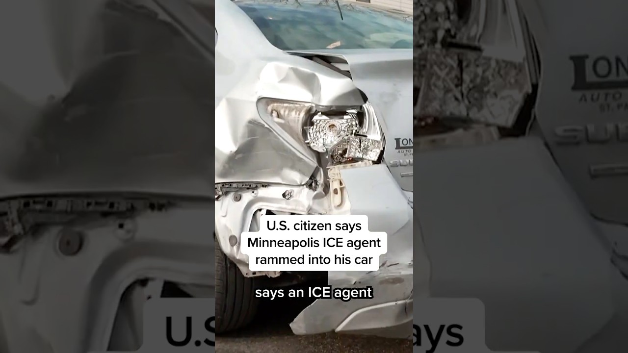 U.S. citizen says Minneapolis ICE agent rammed into his car