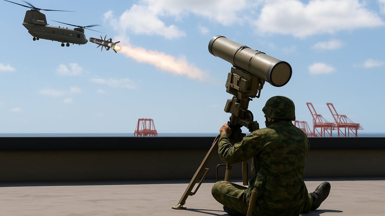 Anti-air missile live operation - ArmA 3