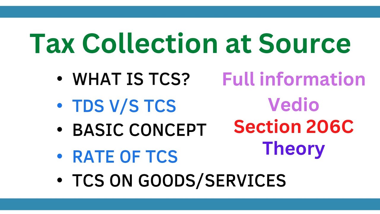 What is TCS? | Nature of Goods/Services | Basic concept | Theory part