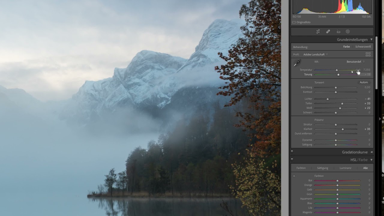 Weißabgleich bei Nebelfotos