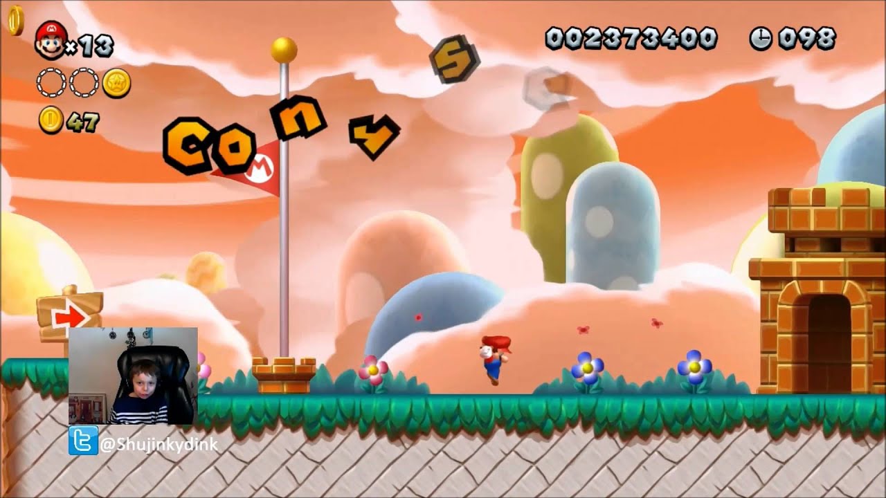 Bossness Dragon plays Super Mario WiiU!