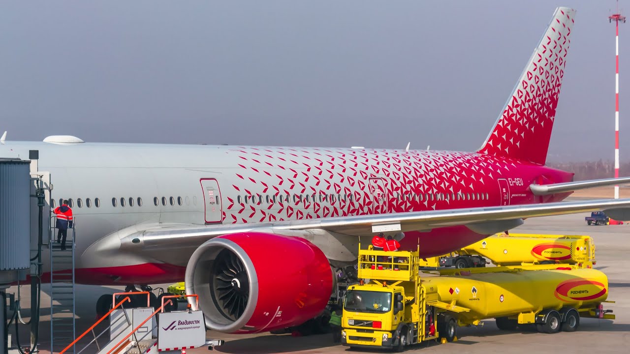 GreatFlyer. Landing BOEING 777 ROSSIYA at VLADIVOSTOK / Посадка BOEING 777 РОССИЯ во Владивостоке