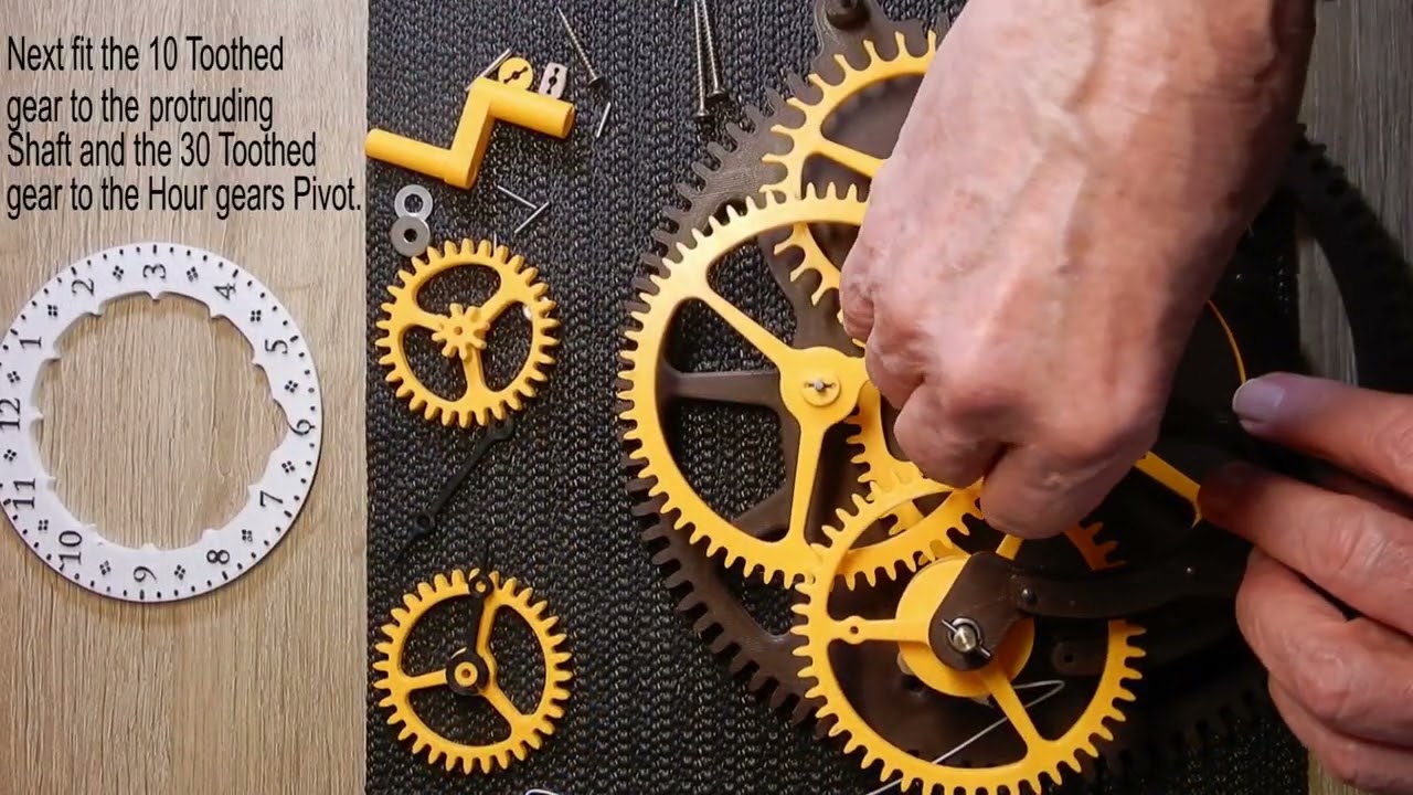 Brian Law's woodenclocks Clock 51 Skeleton clock-Assembly