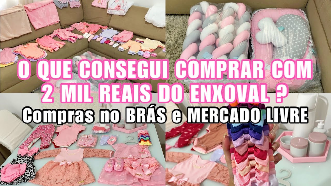 ENXOVAL COMPLETO DA BEBÊ COM PREÇOS - ROUPAS E QUANTIDADE, KIT BERÇO E DECORAÇÃO!