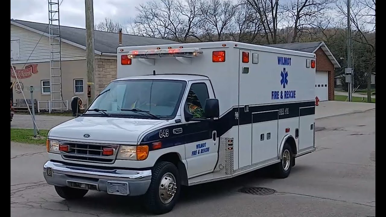 Wilmot FD Medic 645 and Engine 64, and OSP Post 76 Car 0203 responding 4-16-2025 (read description)