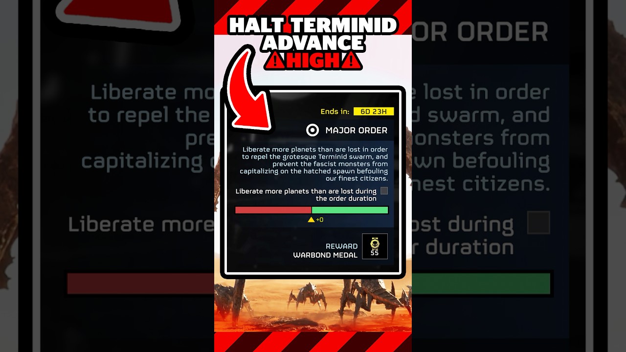 Major Order to Halt Terminid Advance