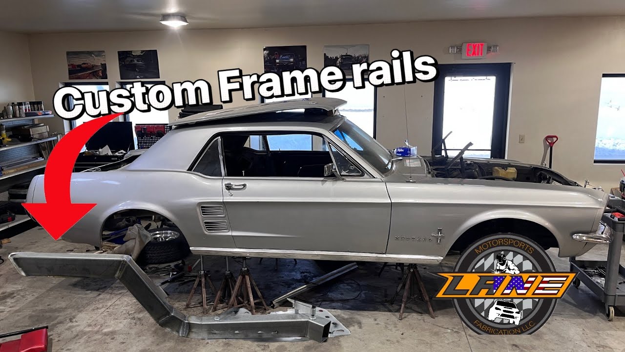New frame rails on @StreetRacingChannel 67 mustang