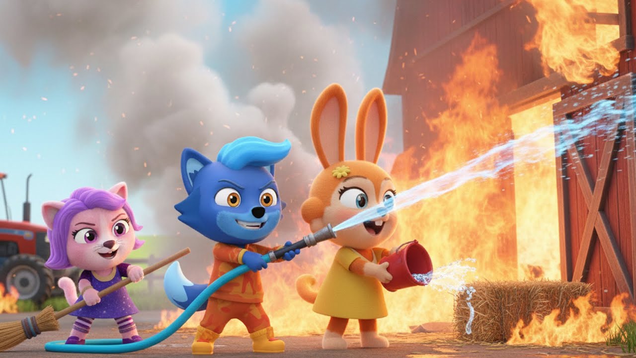 Fire Truck Rescue Mission | Kids Story Song | Pop Patrol