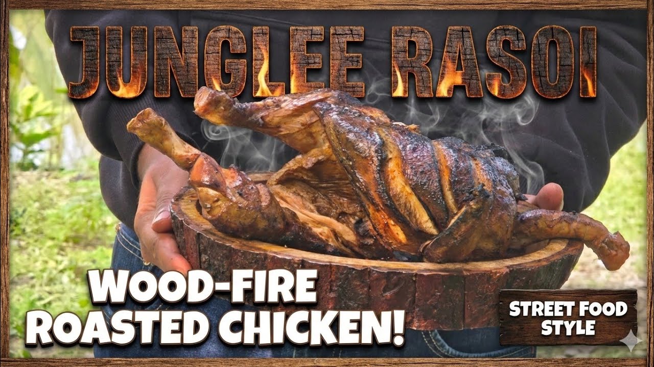 Amazing Full Chicken Roasted in Jung🫀|#jungleerasoi 