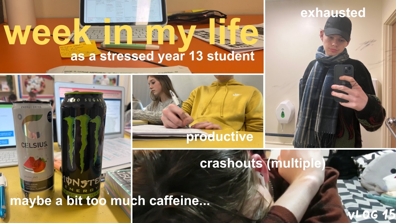 week in my life as a stressed year 13 student (classes, extracurriculars, caffeine + more) //VLOG 15