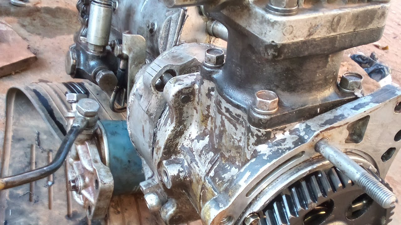 ENGINE 6D17 INJECTOR & COMPRESSOR PUMP TIMING MARKS. #repair #mitsubishi #fuso #injector #compressor
