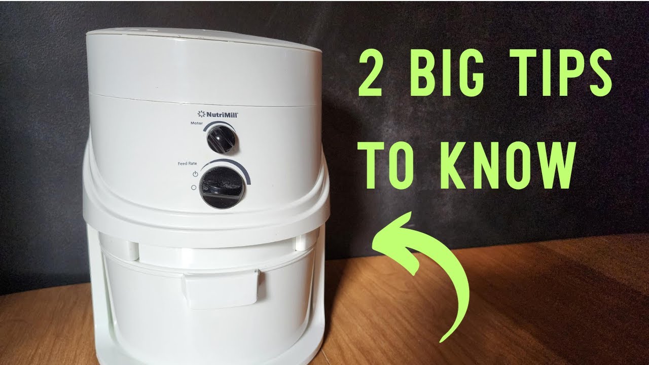 Nutrimill Classic High-Speed Grain Mill for Fresh Flour Review and Tips