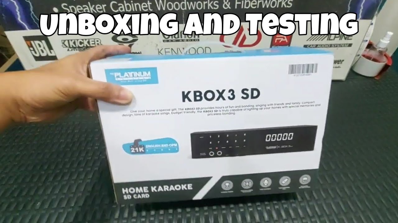KBOX 3 SD Platinum Videoke Unboxing and Testing #videoke #audio #speaker #audiophile #karaoke #fyp