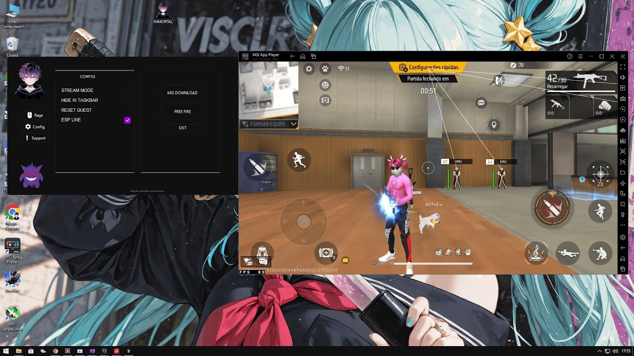 NOVO PAINEL XIT EMULADOR COM AIMBOT E (  BYPASS APOSTADO ) DA IMMORTAL GRATIS ? 😍