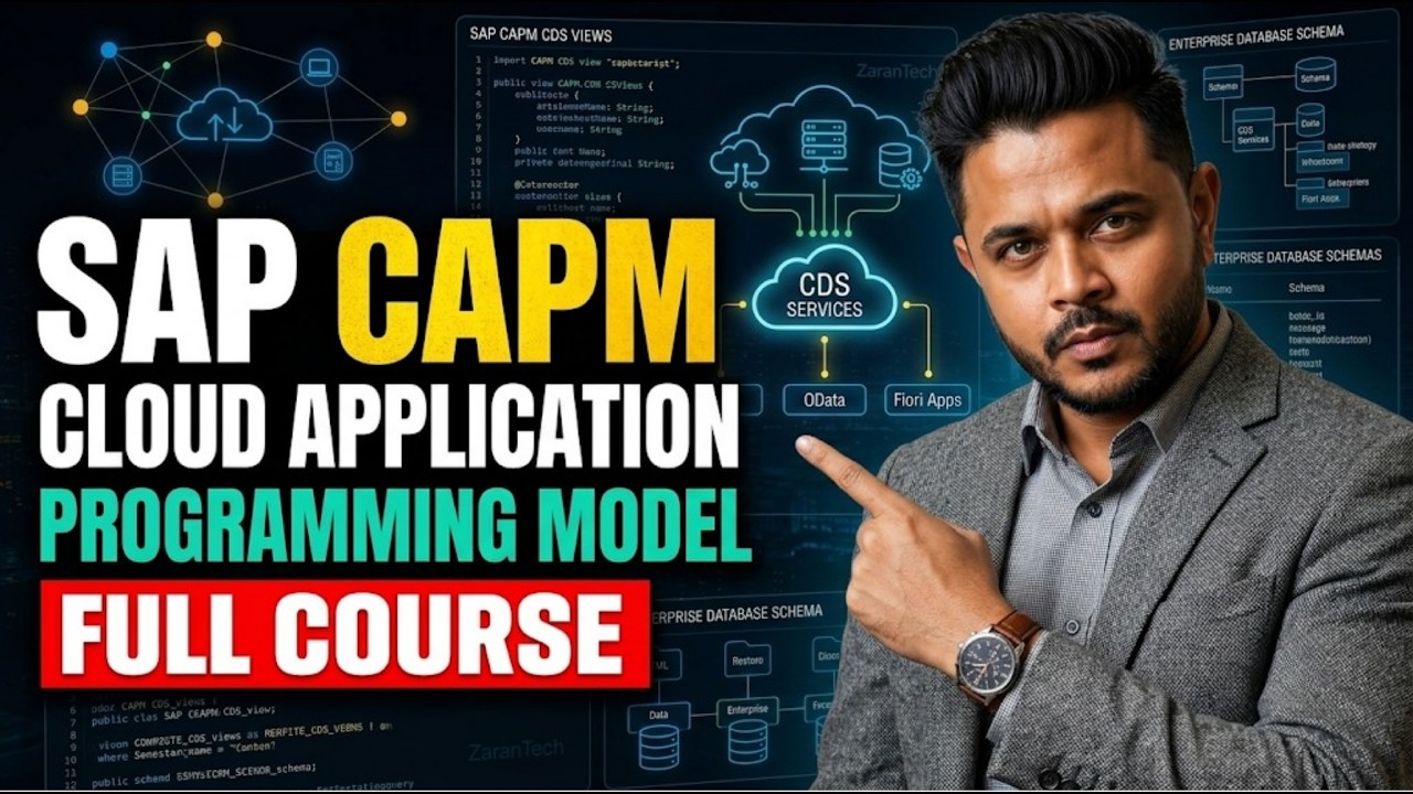SAP CAPM (Cloud Application Programming Model) Full Course | ZaranTech