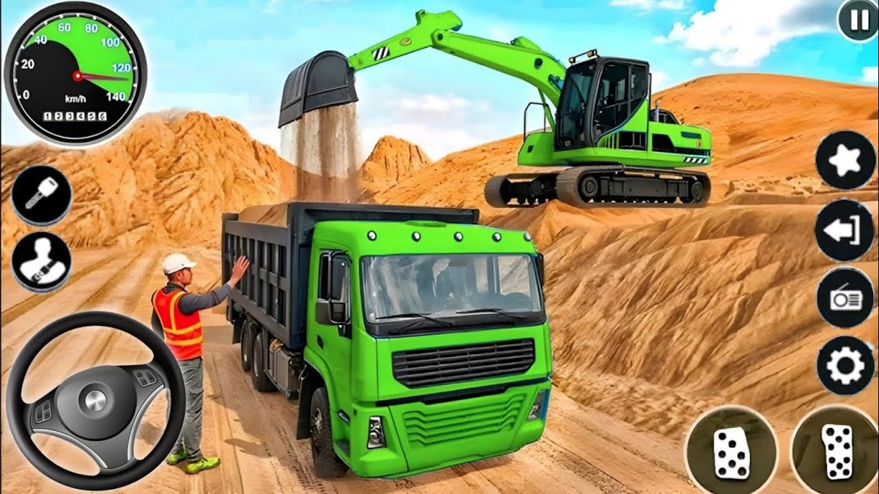 Railroad Builder Simulator 3D - Highway Excavator Construction JCB - Android GamePlay