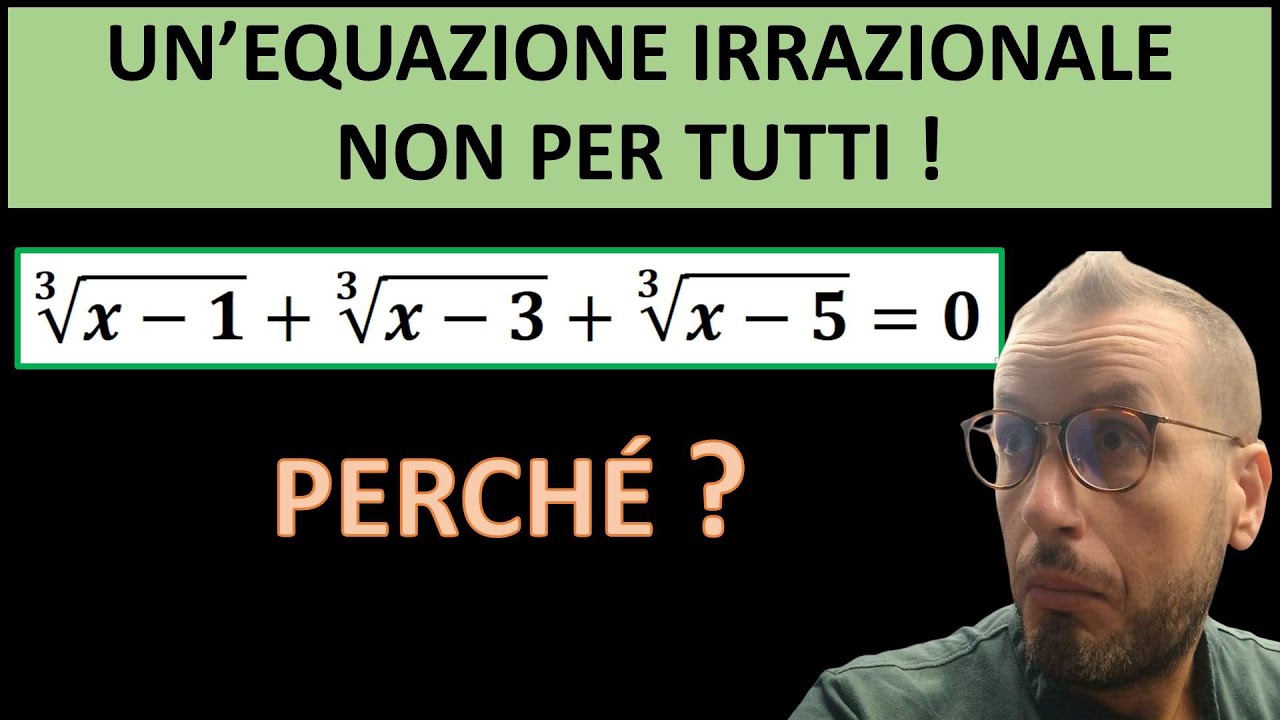 Equazione irrazionale non per tutti!
