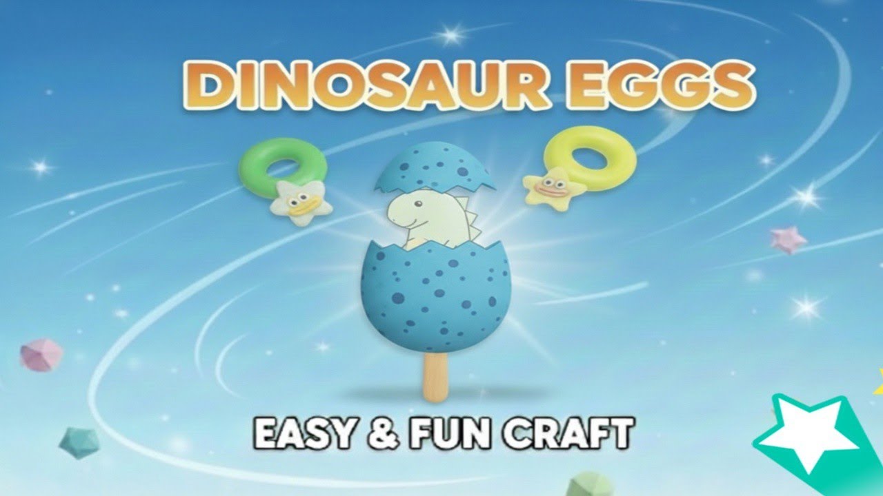 Cara Membuat Telur Dinosaurus dari Kertas Origami | DIY Dinosaur Egg Origami