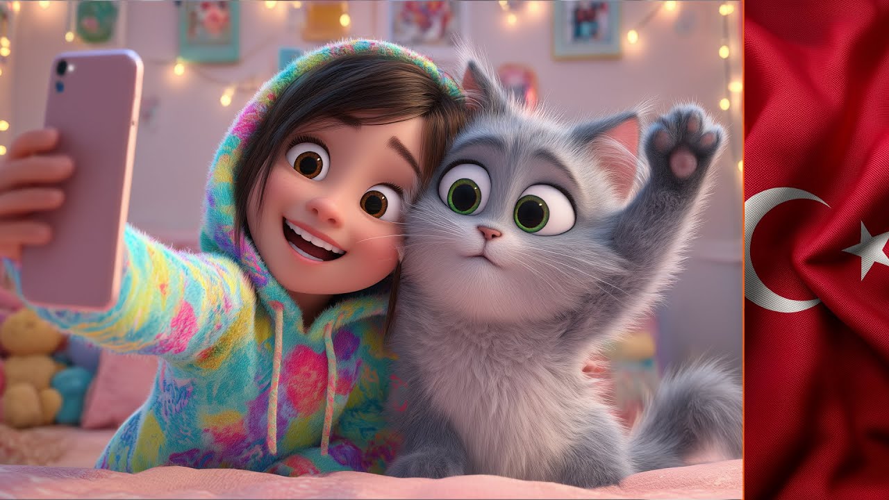 Kedi Dostlarımız 🐾 | Hayvan Sevgisi &Ouml;ğreten Klip | #&ccedil;ocuklar #kedivideoları #kedi