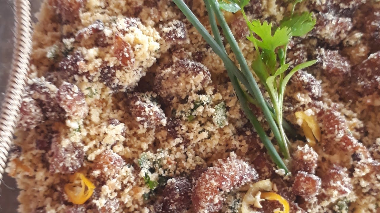 como fazer farofa de banana comida típica de Cuiabá