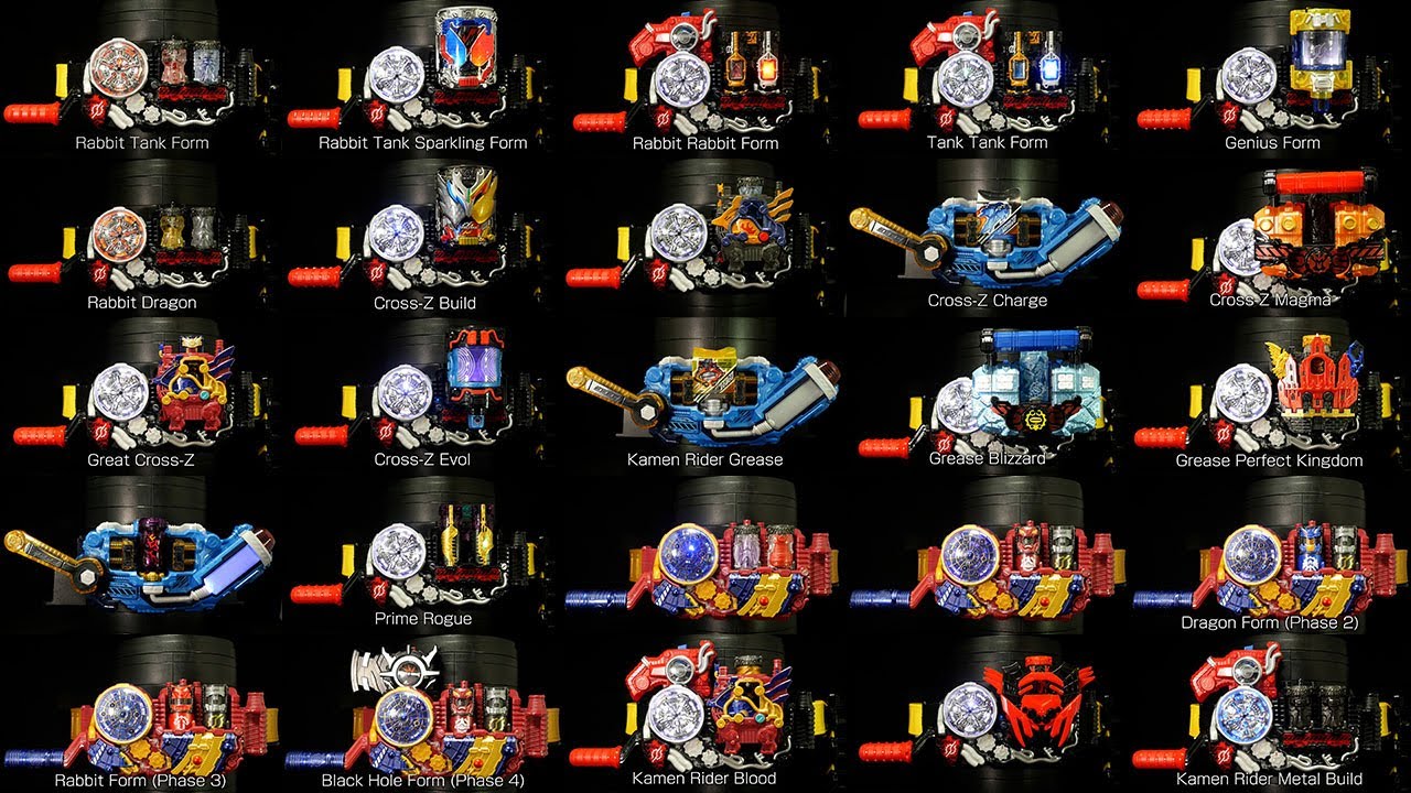 「全員変身！」仮面ライダービルド【ビルドドライバー】【スクラッシュドライバー】【エボルドライバー】 Kamen Rider Build