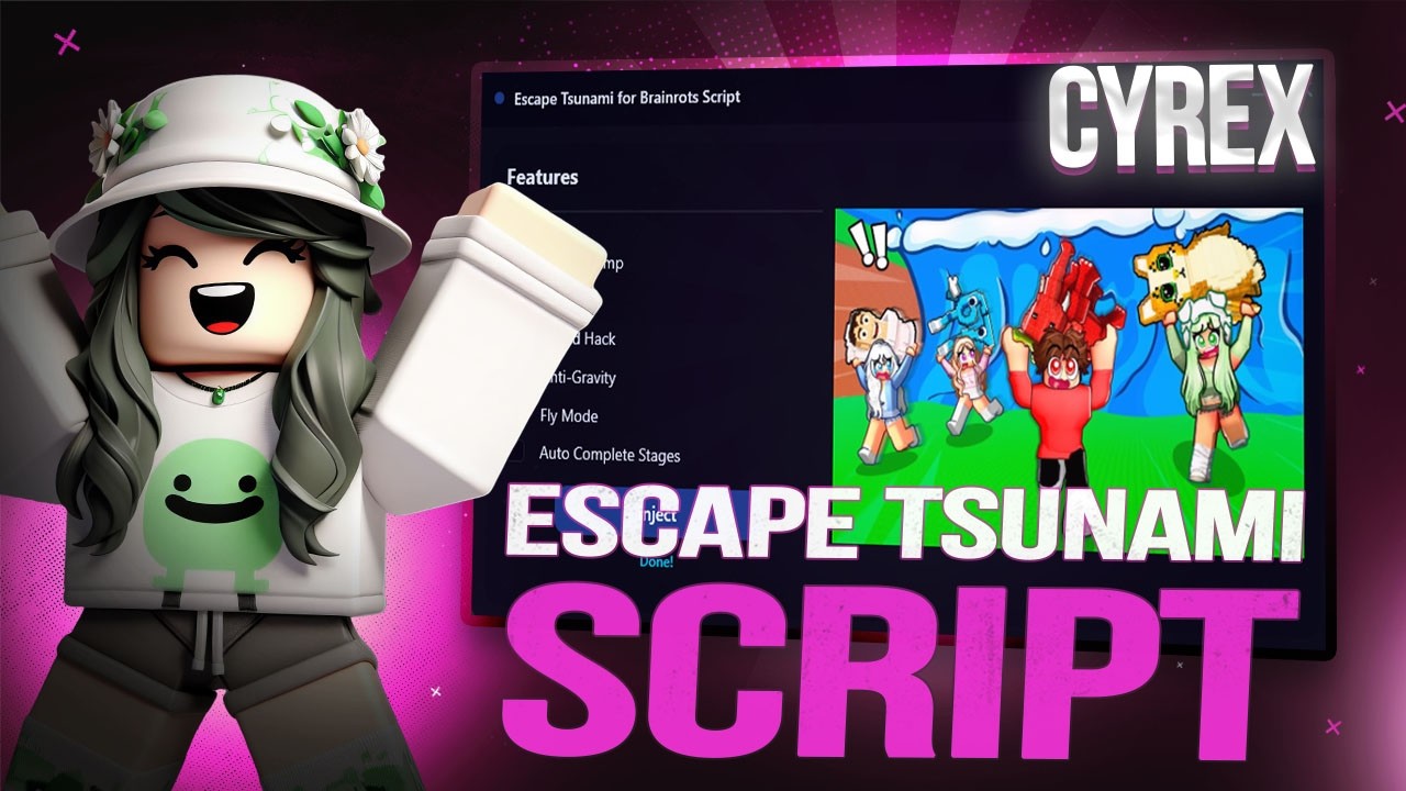 Escape Tsunami For Brainrots Script *NO KEY* - TP TO END, DUPE, ARCADE FARM, AUTO FARM