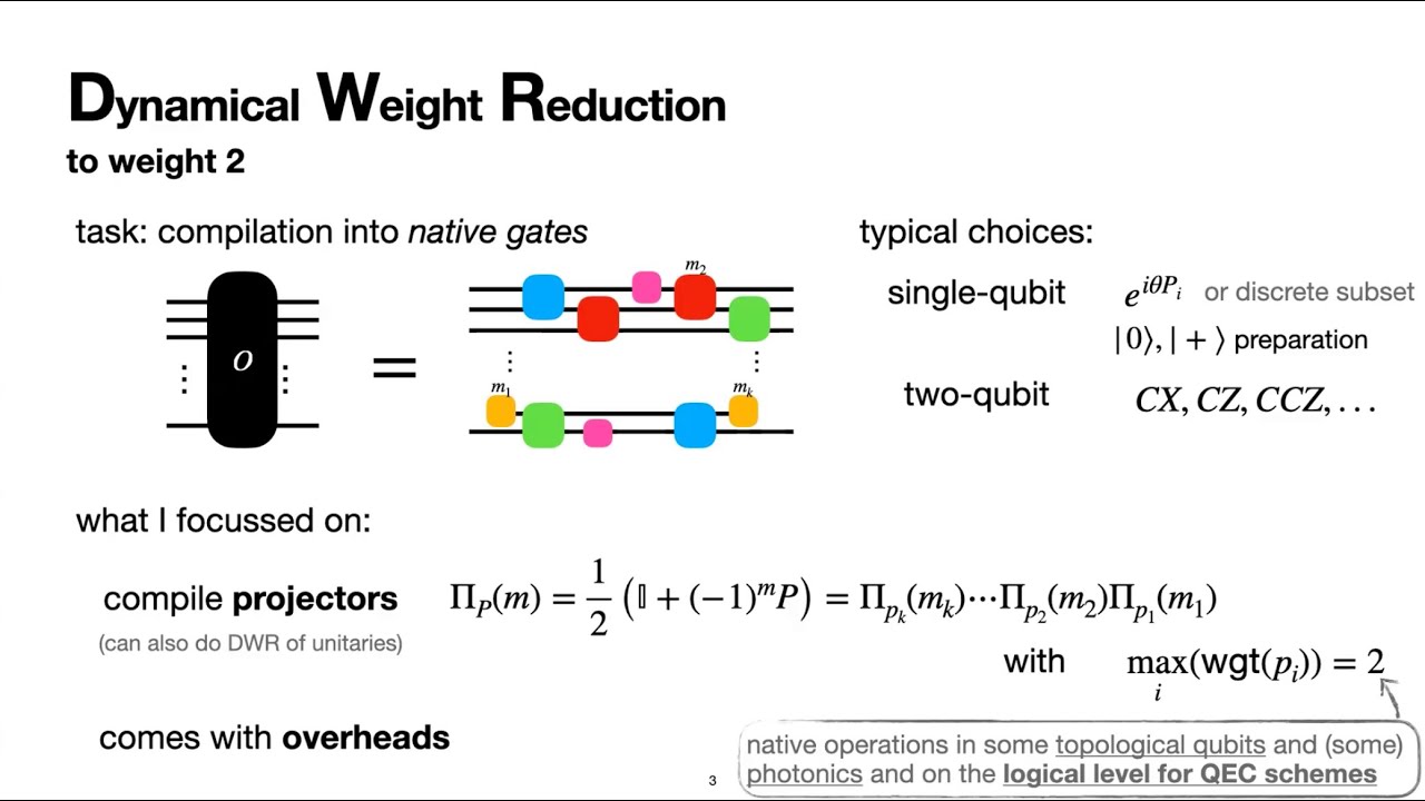 Dynamical Weight Reduction of Pauli Measurements - Julio C. Magdalena de la Fuente