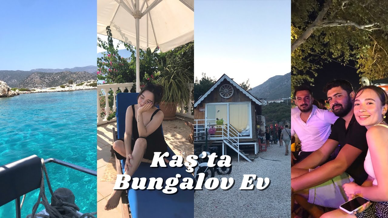KAMP ALANINDA BUNGALOV EV | Kaş Tatil VLOG no.2 ✨