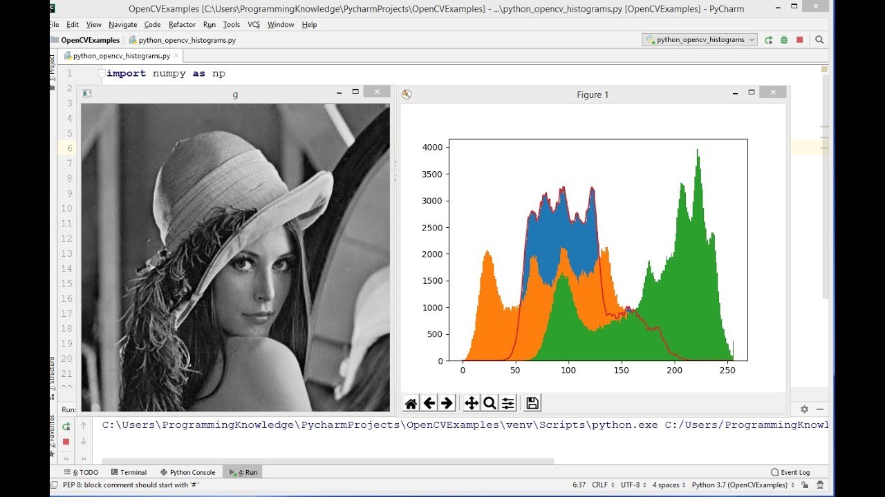 OpenCV Python Tutorial For Beginners 26 - Understanding image Histograms using OpenCV Python