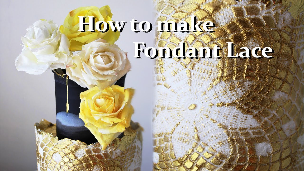 How to make fondant Lace | Cake Decoration |
