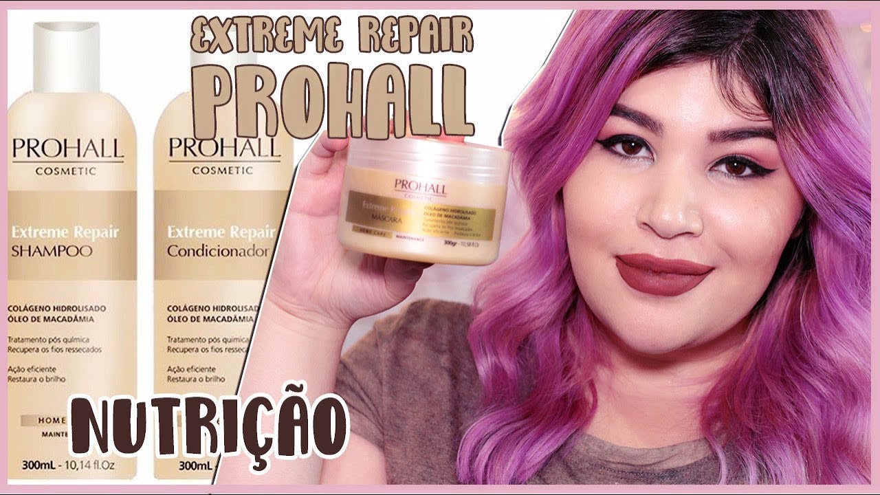 💟 EXTREME REPAIR Nutrição com extrato de macadâmia - PROHALL  💟