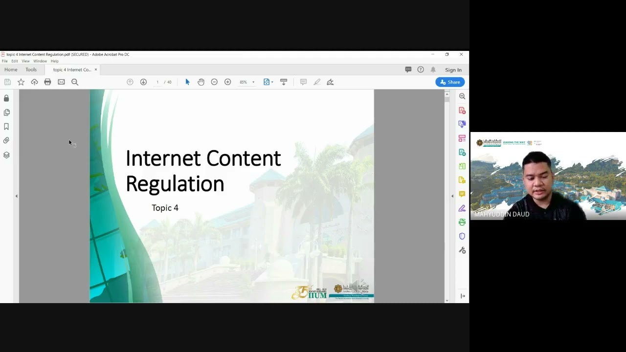 Internet content regulation Part 1