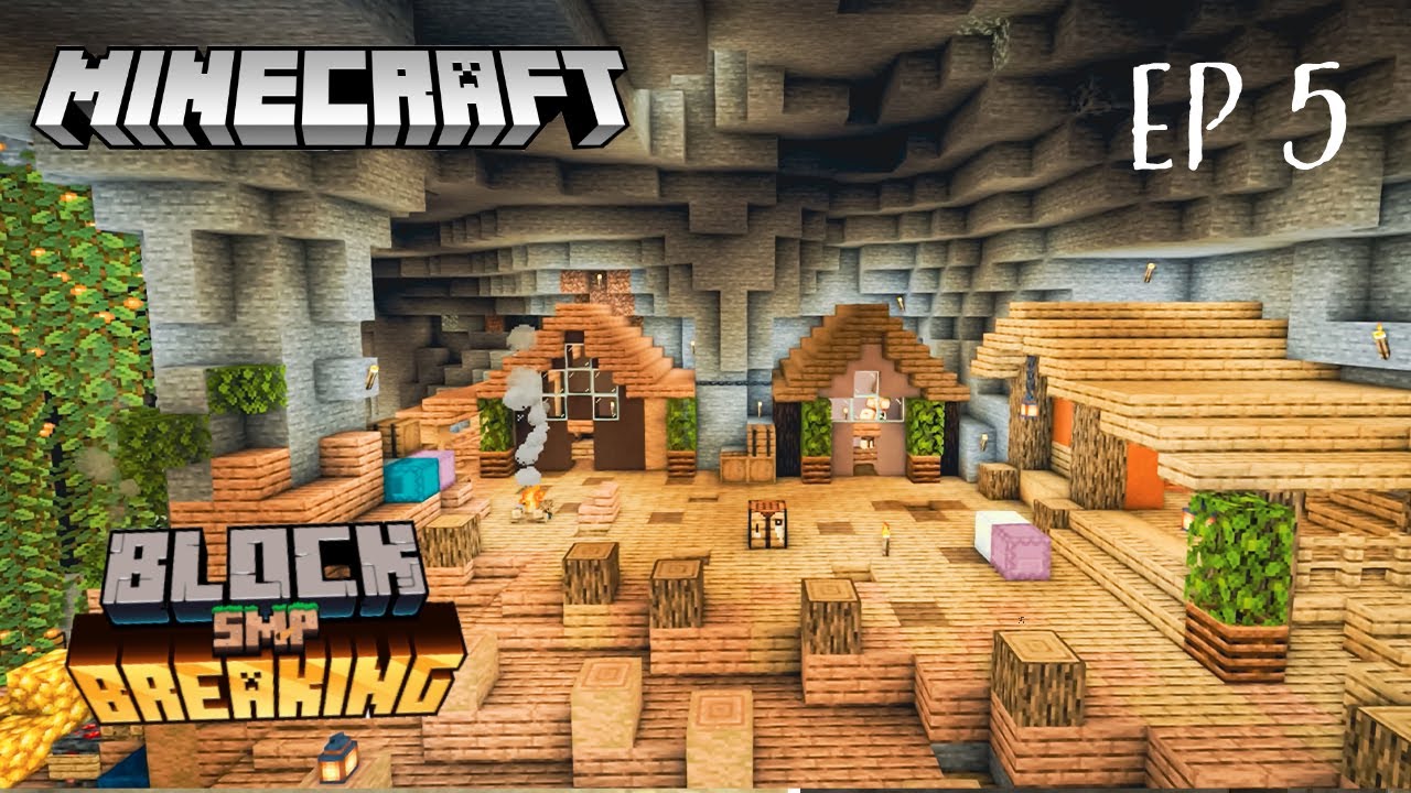 Fishing Docks & Farming District!! | Ep #5 Minecraft 1.18 Block Breaking SMP Let's Play
