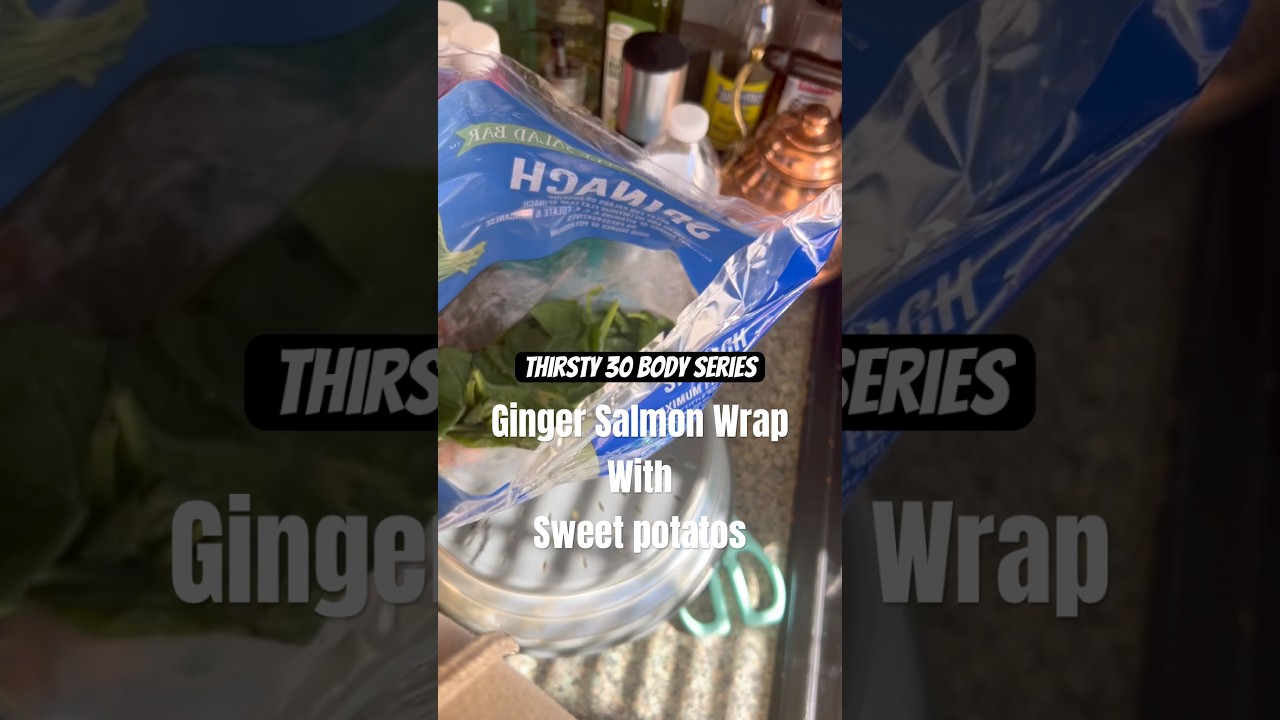 This is a quick meal I made during my lunch break. Healthy eating helps me keep my Thirsty 30 Body.