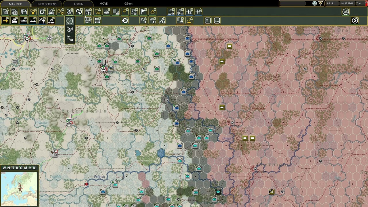 WITE2 ONLINE CHALLENGE GAME T4 ARMY GROUP CENTRE B